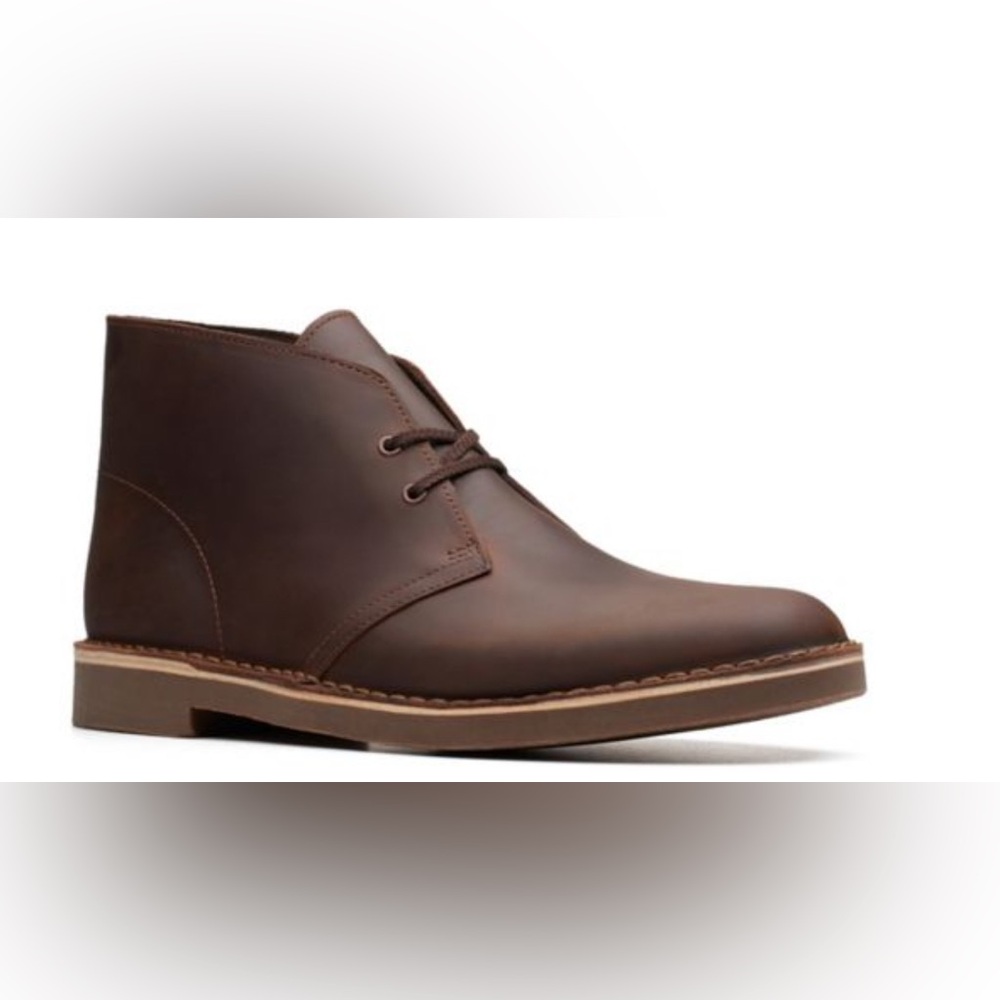 Clarks Bushacre 2 Men's Chukka Boot - Beeswax, US Size 13 Leather Lace Up‎